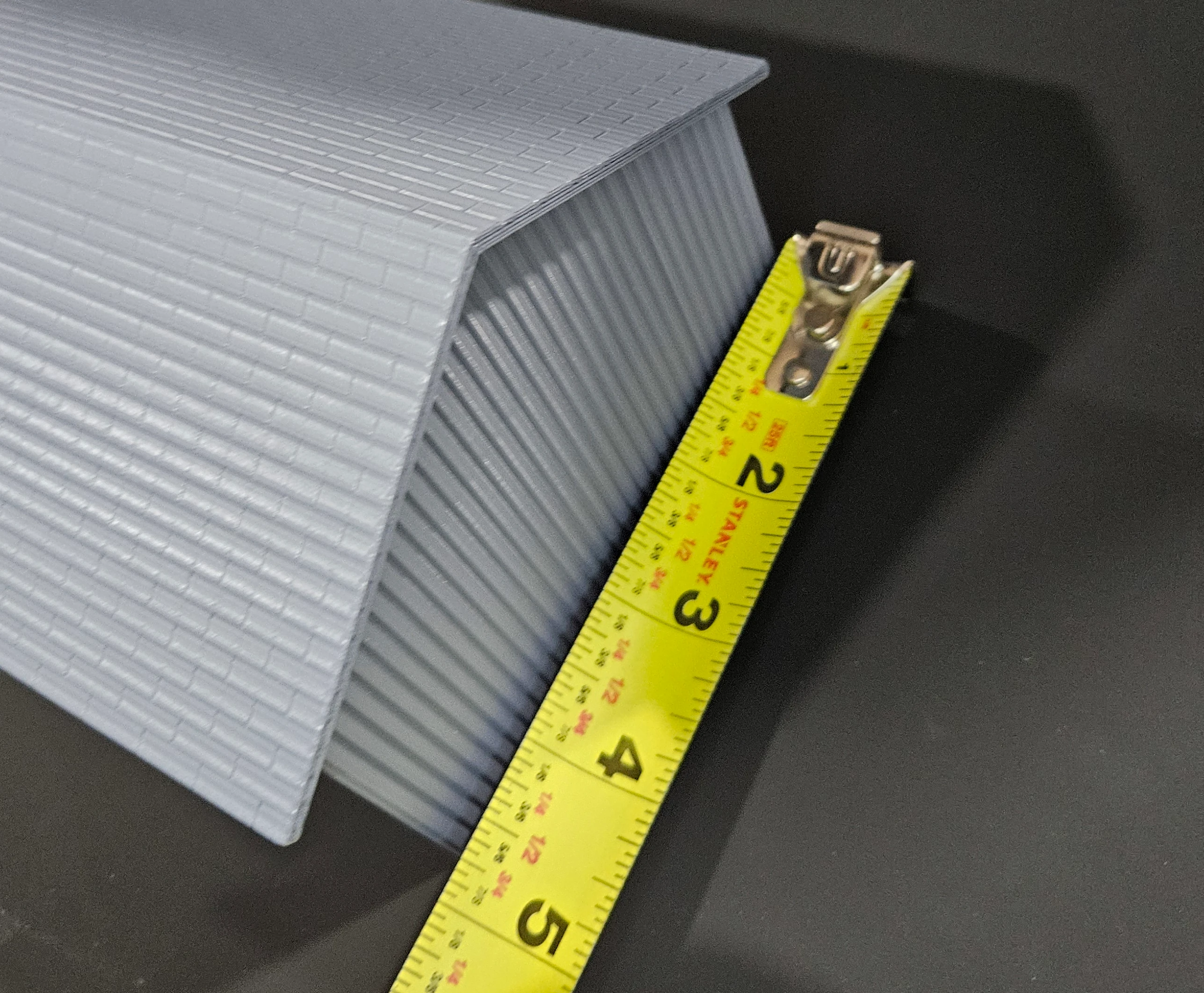 Detailed printed features on HO scale livery stable